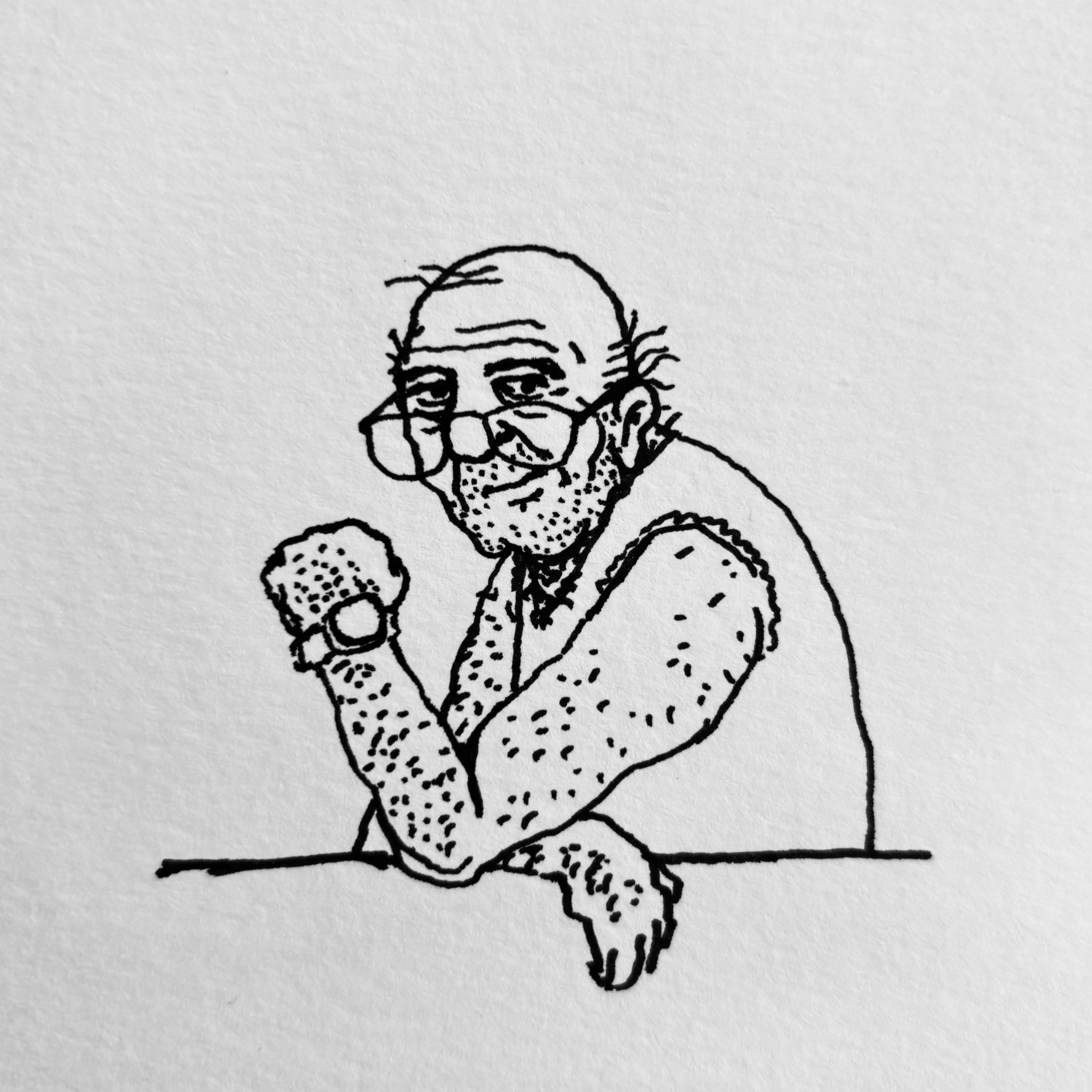 A personification of a dad joke